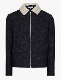 Reiss 1971 Vice Contrast Collar Jacket
