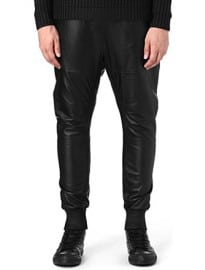 Blood Brother Leather Jogging Bottoms