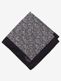 Ted Baker Pashion Zeezoo Zebra Print Pocket Square