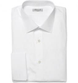 Charvet White Double-cuff Cotton Shirt