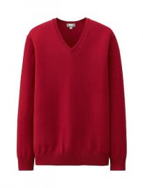 Uniqlo Men Extra Fine Merino V-neck Sweater