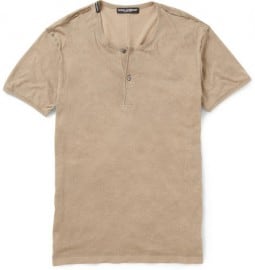Dolce & Gabbana Inverted-seam Henley T-shirt