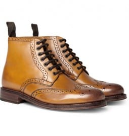 Grenson Sharp Leather Brogue Boots