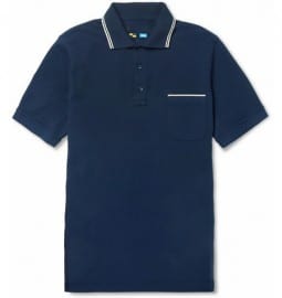 Loro Piana Regatta Striped Cotton-piquÉ Polo Shirt