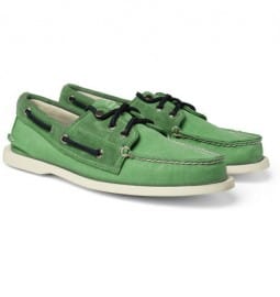 Band Of Outsiders Suede-trimmed Boat Shoes