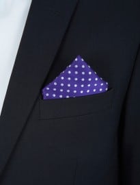Burton Purple Polka Dot Hankie