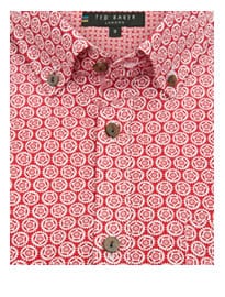 Ted Baker Bikegeo Geometric Cog Print Shirt
