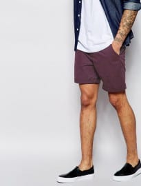 Asos Chino Shorts In Mid Length