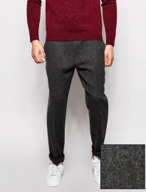 Asos Slim Fit Smart Trousers In 100% Wool