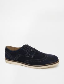 Asos Brogue Shoes In Suede