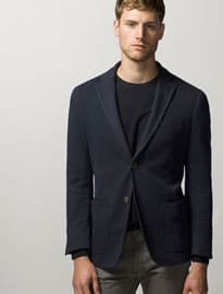 Massimo Dutti Navy Blazer