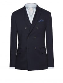He By Mango Double-breasted Unstructured Blazer