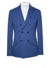 He By Mango Double-breasted Jersey Blazer