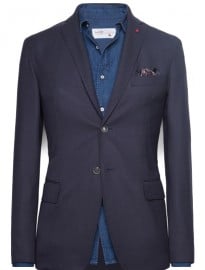 He By Mango Unstructured Wool-blend Blazer