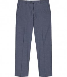 Reiss Saturn T Patterned Tailored Trousers Navy