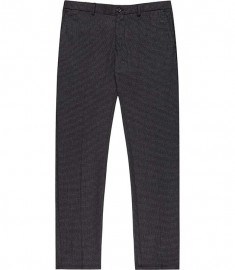 Reiss Liverpool Dogtooth Check Trousers Light Grey