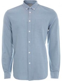 Burton Blue Long Sleeve Oxford Shirt