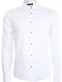 Burton White Long Sleeve Oxford Shirt