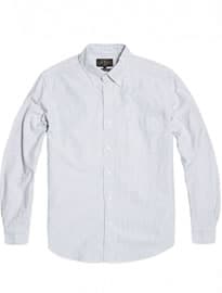 Beams Plus Candy Stripe Button Down Shirt Blue & White