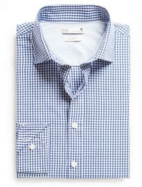 He By Mango Slim-fit Textured Gingham Check Shirt