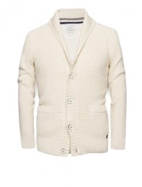 He By Mango Textured Knit Cotton Cardigan