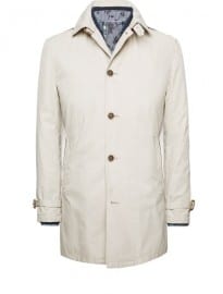 He By Mango Waterproof Cotton-blend Trench Coat