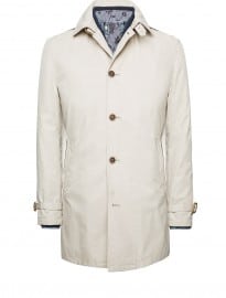 He By Mango Waterproof Cotton-blend Trench Coat
