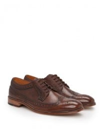 He By Mango Brogueing Leather Blucher
