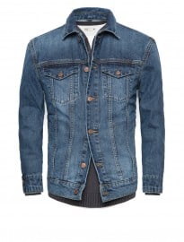 He By Mango Dark Wash Denim Jacket