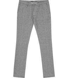 Reiss Yale Grey Chambray Trousers