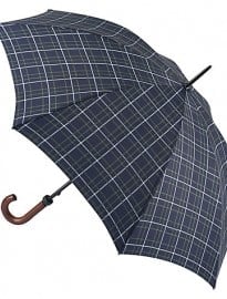 Fulton Hunstman Tartan Umbrella Navy Multi
