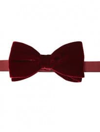 John Lewis Plain Velvet Ready Tied Bow Tie