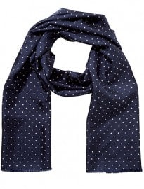 Gant Dot Diamond Silk Scarf Midnight Sky