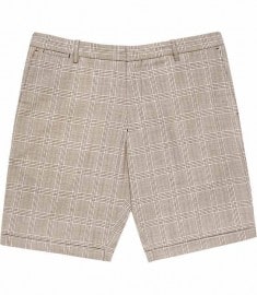 Reiss Sydney S Formal Linen Shorts Bitter