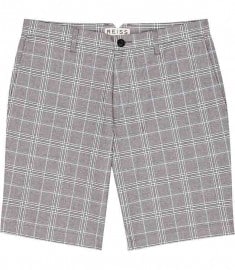 Reiss Perry Grey Check Shorts Light Grey