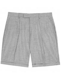 Reiss Roman S Herringbone Shorts Grey