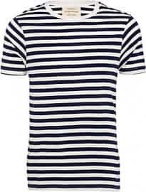 River Island Navy Stripe T-shirt