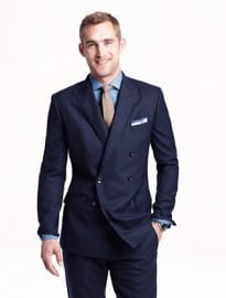 J. Crew Ludlow Double-breasted Peak-lapel Blazer With Double Vent In Italian Wool