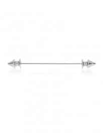 River Island Gunmetal Tone Spike Collar Pin