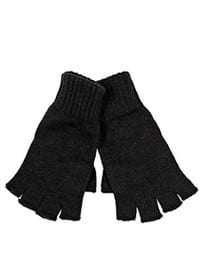 River Island Black Knitted Fingerless Gloves