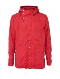 New Look Red Nylon Drawstring Parka