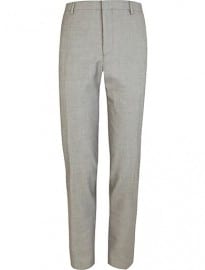 River Island Light Grey Skinny Suit Trousers
