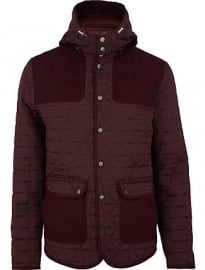 River Island Red Casual Quilted Patch Jacket