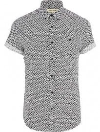 River Island White Fan Print Shirt
