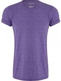 River Island Purple Marl Crew Neck T-shirt