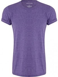 River Island Purple Marl Crew Neck T-shirt