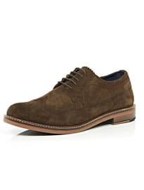 River Island Brown Suede Wingtip Brogues