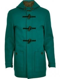 River Island Teal Duffle Coat