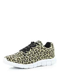 River Island Brown Leopard Print Trainers