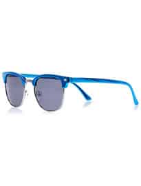 River Island Blue Metallic Retro Sunglasses